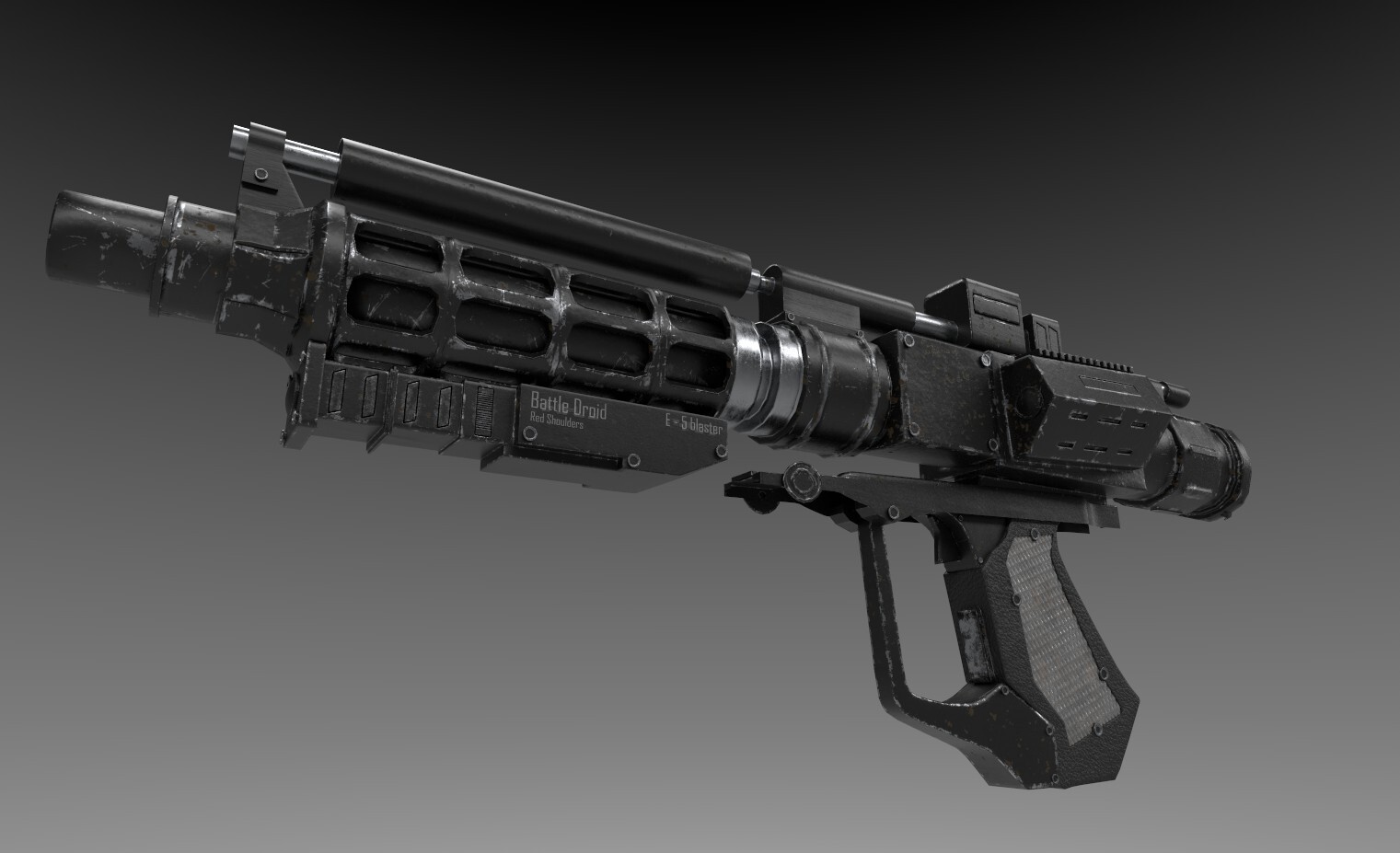 E-5 Blaster — 3D model