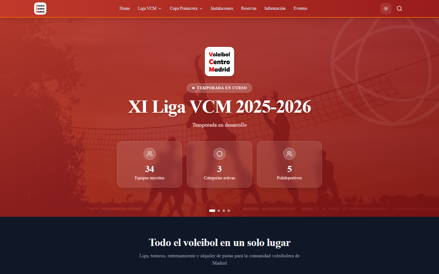 Liga VCM — volleyball league platform
