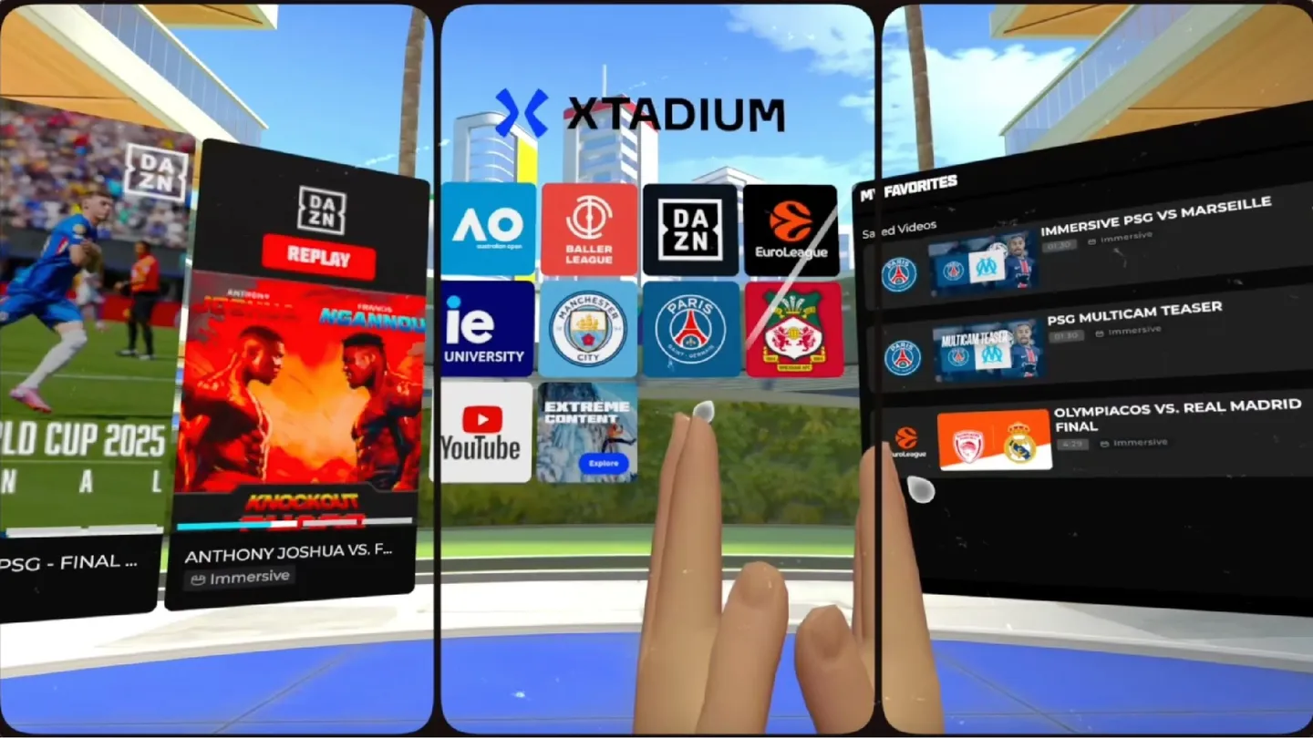 Xtadium — immersive sports app on Meta Quest